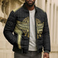 Egypt BA Bomber Puffer Jacket Winged Pharaoh Hieroglyphic Patterns