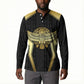 Egypt BA Button Sweatshirt Winged Pharaoh Hieroglyphic Patterns