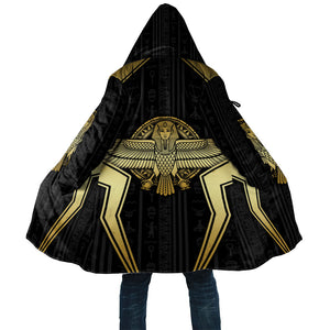 Egypt BA Cloak Winged Pharaoh Hieroglyphic Patterns