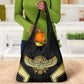 Egypt BA Grocery Bag Winged Pharaoh Hieroglyphic Patterns