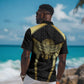 Egypt BA Hawaiian Shirt Winged Pharaoh Hieroglyphic Patterns DT05