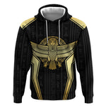 Egypt BA Hoodie Winged Pharaoh Hieroglyphic Patterns