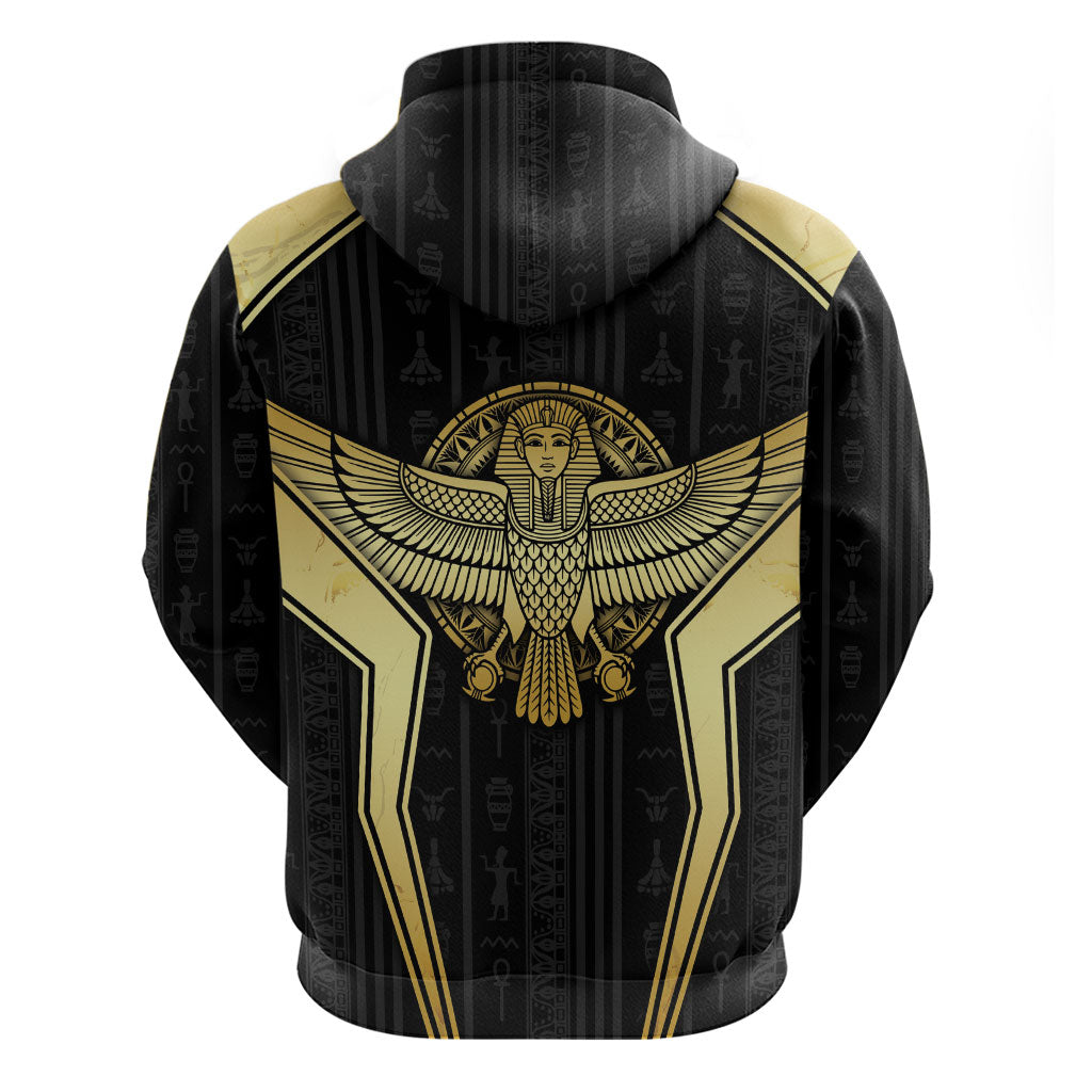 Egypt BA Hoodie Winged Pharaoh Hieroglyphic Patterns