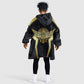 Egypt BA Kid Wearable Blanket Hoodie Winged Pharaoh Hieroglyphic Patterns