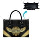 Egypt BA Leather Bag Winged Pharaoh Hieroglyphic Patterns
