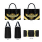 Egypt BA Leather Bag Winged Pharaoh Hieroglyphic Patterns