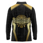 Egypt BA Long Sleeve Polo Shirt Winged Pharaoh Hieroglyphic Patterns