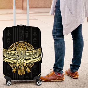 Egypt BA Luggage Cover Winged Pharaoh Hieroglyphic Patterns