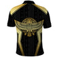 Egypt BA Polo Shirt Winged Pharaoh Hieroglyphic Patterns