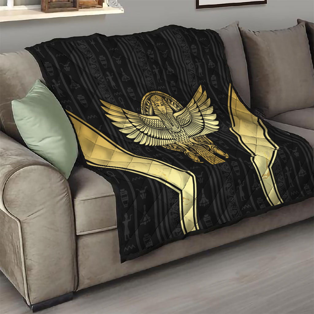 Egypt BA Quilt Winged Pharaoh Hieroglyphic Patterns