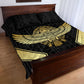 Egypt BA Quilt Bed Set Winged Pharaoh Hieroglyphic Patterns