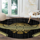 Egypt BA Round Carpet Winged Pharaoh Hieroglyphic Patterns