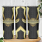 Egypt BA Skinny Tumbler Winged Pharaoh Hieroglyphic Patterns