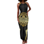 Egypt BA Tank Maxi Dress Winged Pharaoh Hieroglyphic Patterns