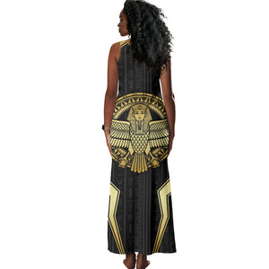 Egypt BA Tank Maxi Dress Winged Pharaoh Hieroglyphic Patterns