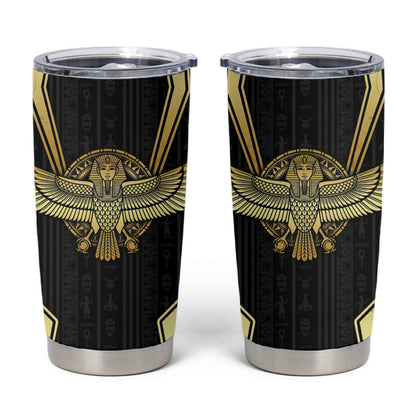Egypt BA Tumbler Cup Winged Pharaoh Hieroglyphic Patterns