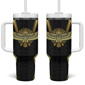 Egypt BA Tumbler With Handle Winged Pharaoh Hieroglyphic Patterns