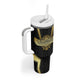 Egypt BA Tumbler With Handle Winged Pharaoh Hieroglyphic Patterns