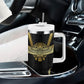 Egypt BA Tumbler With Handle Winged Pharaoh Hieroglyphic Patterns