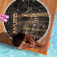Egyptian God Anubis Beach Blanket Jackal Headed Deity Ancient Egypt Mythology Gilded