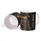 Personalized Egyptian God Anubis Ceramic Mug Jackal Headed Deity Ancient Egypt Mythology Gilded
