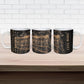 Personalized Egyptian God Anubis Ceramic Mug Jackal Headed Deity Ancient Egypt Mythology Gilded