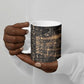 Personalized Egyptian God Anubis Ceramic Mug Jackal Headed Deity Ancient Egypt Mythology Gilded