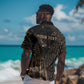 Personalized Egyptian God Anubis Hawaiian Shirt Jackal Headed Deity Ancient Egypt Mythology Gilded