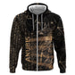 Personalized Egyptian God Anubis Hoodie Jackal Headed Deity Ancient Egypt Mythology Gilded