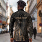 Personalized Egyptian God Anubis Long Sleeve Button Shirt Jackal Headed Deity Ancient Egypt Mythology Gilded