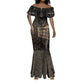 Personalized Egyptian God Anubis Mermaid Dress Jackal Headed Deity Ancient Egypt Mythology Gilded