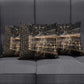Egyptian God Anubis Pillow Cover Jackal Headed Deity Ancient Egypt Mythology Gilded