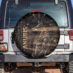 Egyptian God Anubis Spare Tire Cover Jackal Headed Deity Ancient Egypt Mythology Gilded