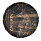Egyptian God Anubis Spare Tire Cover Jackal Headed Deity Ancient Egypt Mythology Gilded