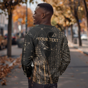 Personalized Egyptian God Anubis Sweatshirt Jackal Headed Deity Ancient Egypt Mythology Gilded