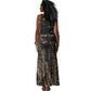 Personalized Egyptian God Anubis Tank Maxi Dress Jackal Headed Deity Ancient Egypt Mythology Gilded