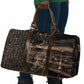 Egyptian God Anubis Travel Bag Jackal Headed Deity Ancient Egypt Mythology Gilded
