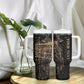 Personalized Egyptian God Anubis Tumbler With Handle Jackal Headed Deity Ancient Egypt Mythology Gilded