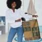 Egyptian God Osiris Laundry Basket Green Pharaonic Hieroglyphic Patterns