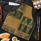 Egyptian God Osiris Apron Green Pharaonic Hieroglyphic Patterns