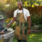 Egyptian God Osiris Apron Green Pharaonic Hieroglyphic Patterns