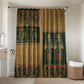 Egyptian God Osiris Bathroom Set Green Pharaonic Hieroglyphic Patterns
