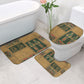Egyptian God Osiris Bathroom Set Green Pharaonic Hieroglyphic Patterns