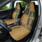 Egyptian God Osiris Car Seat Cover Green Pharaonic Hieroglyphic Patterns
