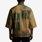 Egyptian God Osiris Kimono Green Pharaonic Hieroglyphic Patterns