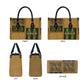 Egyptian God Osiris Leather Bag Green Pharaonic Hieroglyphic Patterns