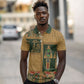 Egyptian God Osiris Polo Shirt Green Pharaonic Hieroglyphic Patterns