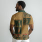 Egyptian God Osiris Polo Shirt Green Pharaonic Hieroglyphic Patterns DT05