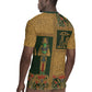 Egyptian God Osiris Rugby Jersey Green Pharaonic Hieroglyphic Patterns