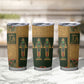 Egyptian God Osiris Tumbler Cup Green Pharaonic Hieroglyphic Patterns